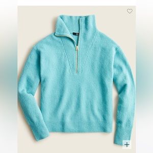J Crew half-zip sweater blue size large
